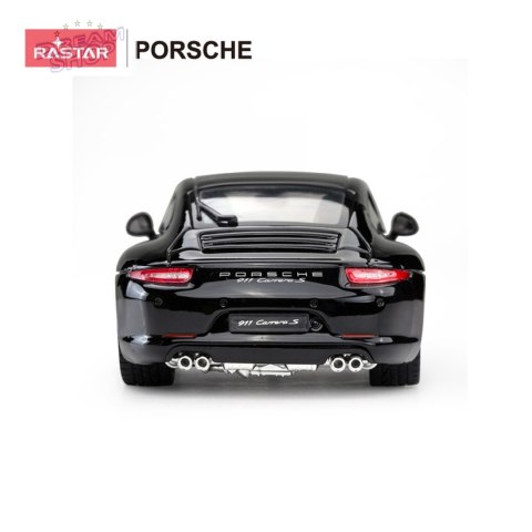 Autko Metalowe 1:24 Porsche 911 Czarne RASTAR