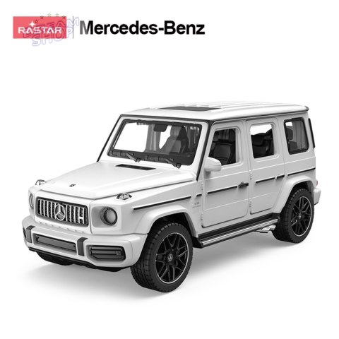 Autko Metalowe 1/32 Mercedes-Benz AMG G63 z Dźwiękiem Białe RASTAR