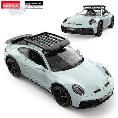 Autko R/C 1:14 Porsche 911 Dakar Miętowy RASTAR