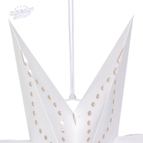 DEKORACJA PAPIEROWA GWIAZDA 50CM 7 RAMION BIAŁA
