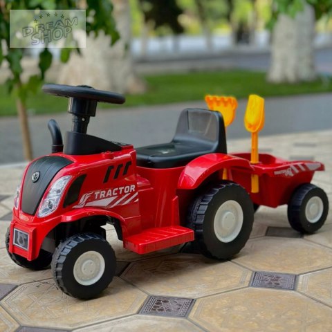Jeżdzik traktor z przyczepą dla dzieci dźwięki Z220C