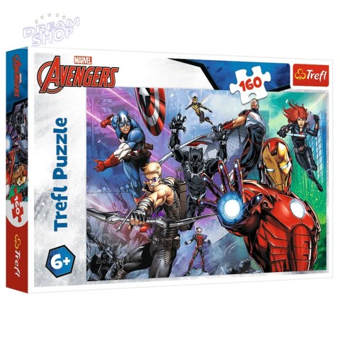 Puzzle Marvel 160 el. Zawsze gotowi bohaterowie Trefl 15424