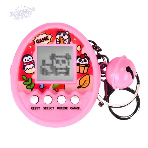 Tamagotchi Pet Egg Gra Elektroniczna 168W1 Brelok Z Dzwoneczkiem Różowa
