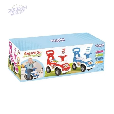 WOOPIE Jeździk 4w1 Sorter Pchacz Chodzik + Klakson Schowek