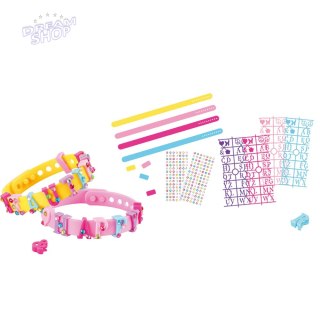 Zestaw Bransoletek DIY Zawieszki Litery 4 Bransoletki Regulowane