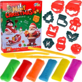 Zestaw Masa plastyczna + foremki tematyczne Święta Bożego Narodzenia ZA5764