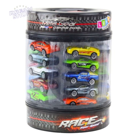 Zestaw Resoraków W Tubie Autka Nowoczesne Sportowe 1:64