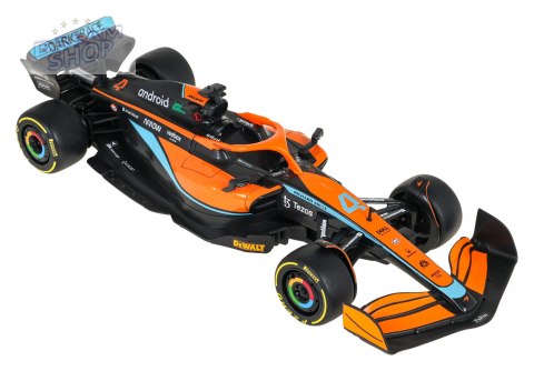 Autko Metalowe 1:24 McLaren F1 MCL36 Pomarańczowe RASTAR