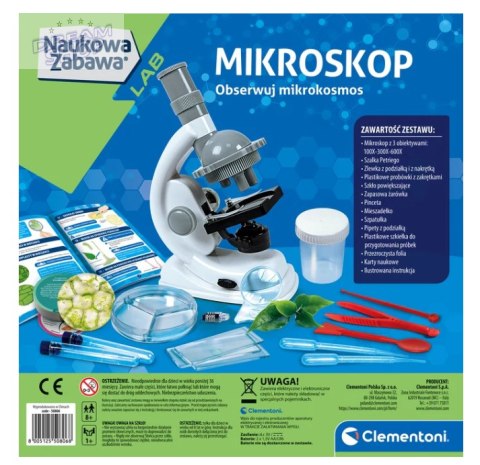 Clementoni Naukowa zabawa. Doświadczenia z mikroskopem 50806
