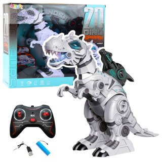 Dinozaur Robot Zdalnie Sterowany RC Efekt Dymny Światła Dźwięki