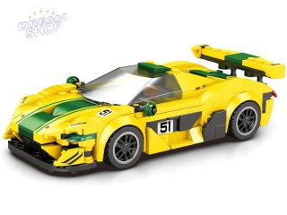 Klocki techniczne Sportowe auto P1 GTR ŻÓŁTO-ZIELONE 368-ele ZA5781