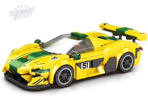 Klocki techniczne Sportowe auto P1 GTR ŻÓŁTO-ZIELONE 368-ele ZA5781