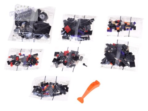 Klocki techniczne Sportowe auto SZARE z lat 60. 437-ele ZA5783