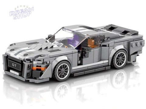 Klocki techniczne Sportowe auto SZARE z lat 60. 437-ele ZA5783