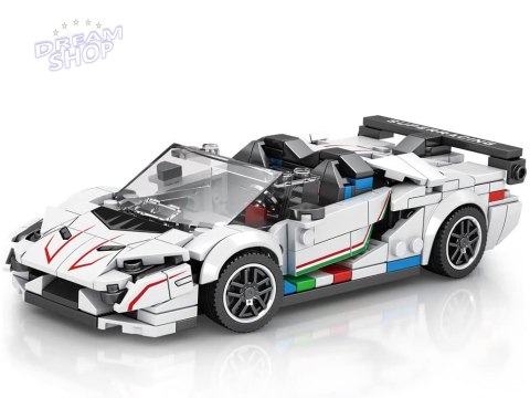 Klocki techniczne Supersportowe auto BIAŁY KABRIOLET spojler 348-ele ZA5787