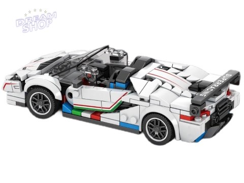 Klocki techniczne Supersportowe auto BIAŁY KABRIOLET spojler 348-ele ZA5787