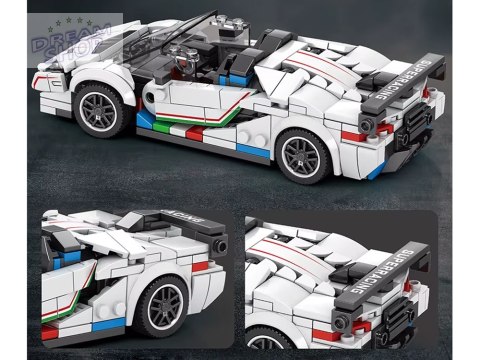 Klocki techniczne Supersportowe auto BIAŁY KABRIOLET spojler 348-ele ZA5787