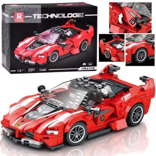 Klocki techniczne Supersportowe auto CZERWONY KABRIOLET 360-ele ZA5786