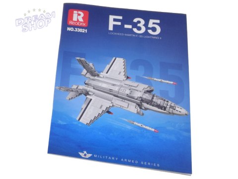 Klocki techniczne amerykański myśliwiec F-35 Lighting II 1600ele ZA5799