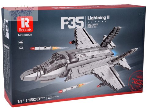 Klocki techniczne amerykański myśliwiec F-35 Lighting II 1600ele ZA5799