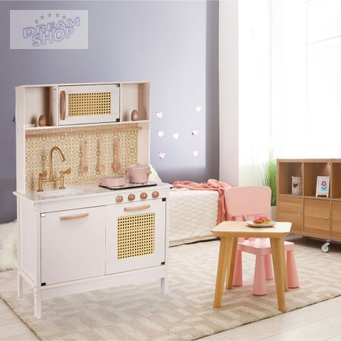 Kuchnia drewniana MDF dla dzieci RETRO +akcesoria BOHO