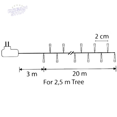LAMPKI CHOINKOWE ŁAŃCUCH ŚWIETLNY 1000 LED TIMER CIEPŁY BIAŁY LUCA