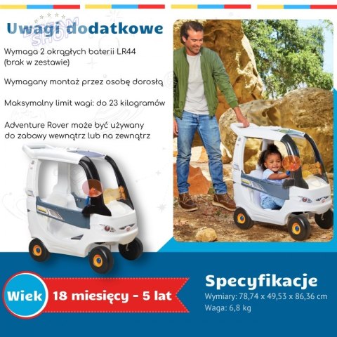LITTLE TIKES Jeździk Cozy Coupe - Łazik Kosmiczny