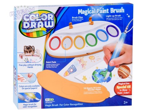 Magiczny pędzel wodny Color Draw LED - zestaw do malowania światłem ZA5770