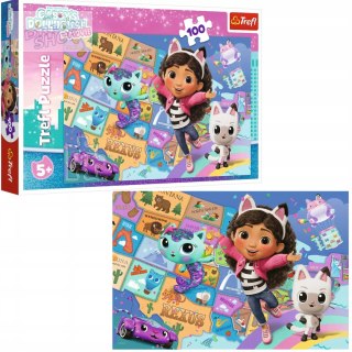 Puzzle Przyjaźń w kocim domku Gabi 100 elementów Trefl 16515