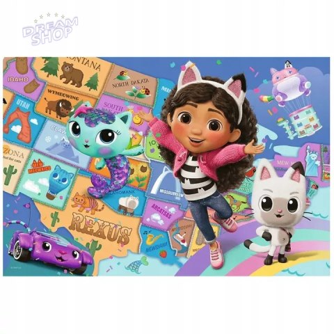 Puzzle Przyjaźń w kocim domku Gabi 100 elementów Trefl 16515