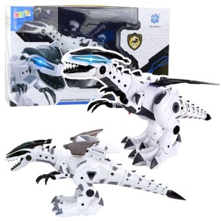 Robot Dinozaur Ze Skrzydłami Na Baterie Porusza Się Światła Dźwięki