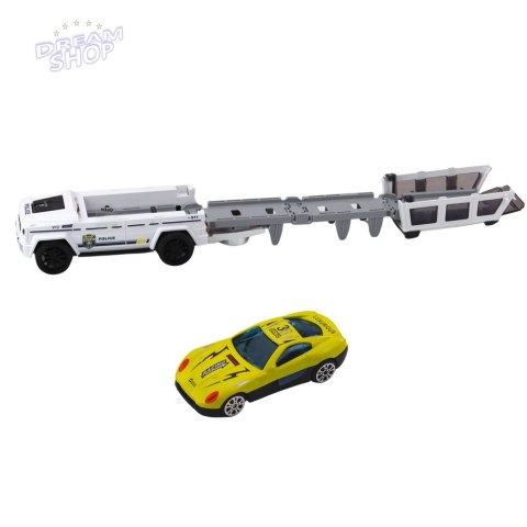 Samochód Terenowy Policyjny Z Napędem Frykcyjnym Otwierany Tor Biały