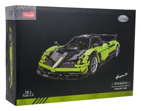 Autko 1:8 Pagani Huayra BC Klocki Zielony RASTAR