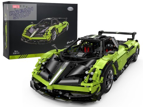 Autko 1:8 Pagani Huayra BC Klocki Zielony RASTAR