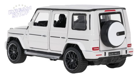 Autko Metalowe 1/32 Mercedes-Benz AMG G63 z Dźwiękiem Białe RASTAR