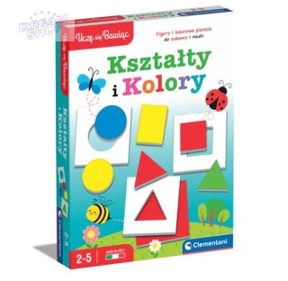 Gra edukacyjna Kształty i Kolory Uczę się Bawiąc Język Polski Clementoni 50764