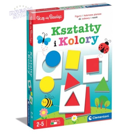 Gra edukacyjna Kształty i Kolory Uczę się Bawiąc Język Polski Clementoni 50764