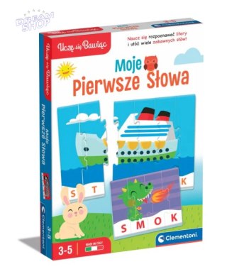 Gra edukacyjna Puzzle Moje Pierwsze Słowa Uczę się Bawiąc Język Polski Clementoni 50770