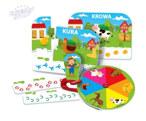 Gra edukacyjna Zwierzęta Na Farmie Uczę się Bawiąc Język Polski Clementoni 50768 Gra edukacyjna Zwierzęta Na Farmie Uczę się Bawiąc Język Polski Clementoni 50768