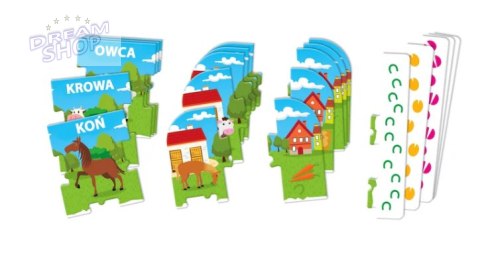 Gra edukacyjna Zwierzęta Na Farmie Uczę się Bawiąc Język Polski Clementoni 50768 Gra edukacyjna Zwierzęta Na Farmie Uczę się Bawiąc Język Polski Clementoni 50768