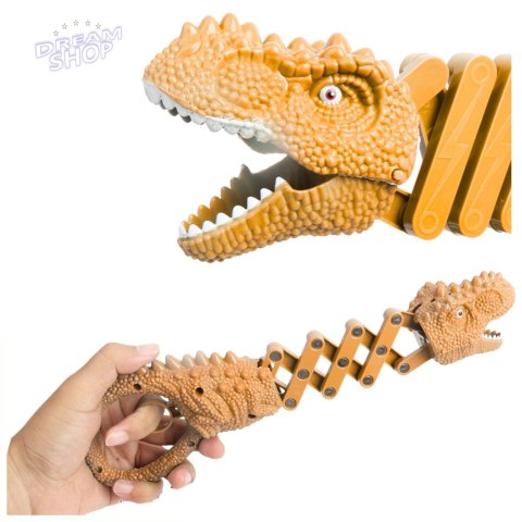 Gryzący Dinozaur Chwytak Pistolet Brązowy