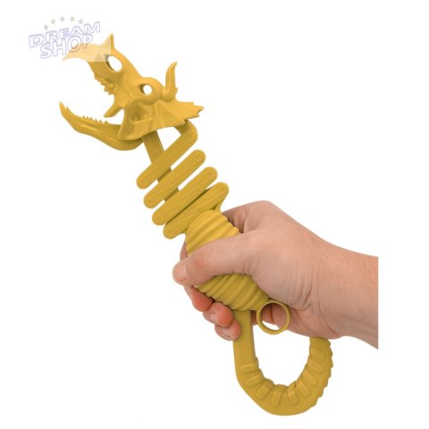 Gryzący Szkielet Dinozaur Chwytak Pistolet Brązowy