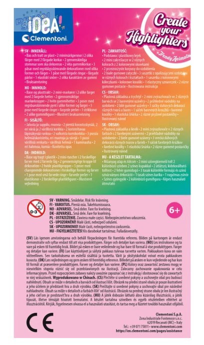 Idea Art Zestaw Mini Fabryka Markerów Magiczne Zwierzęta Clementoni 18167