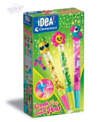 Idea Art Zestaw Mini Fabryka Tropikalnych Długopisów Clementoni 18830