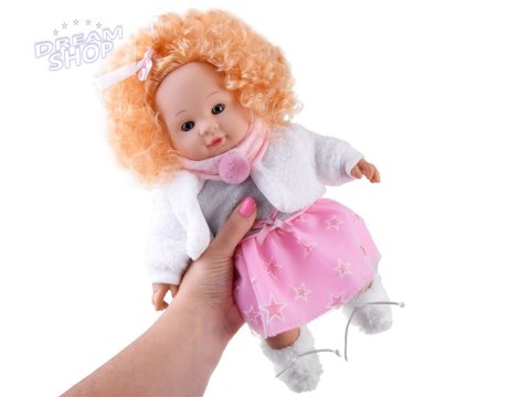 Interaktywna lalka ALICJA 32cm z burzą blond włosów - mówi i gaworzy ZA5841