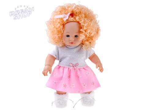 Interaktywna lalka ALICJA 32cm z burzą blond włosów - mówi i gaworzy ZA5841