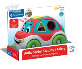 Interaktywne Autko Sorter Kształty i Kolory Język Polski i Angielski Clementoni 50808