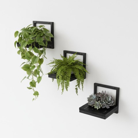 Kwietnik wiszący TORGET CZARNY MARMUR