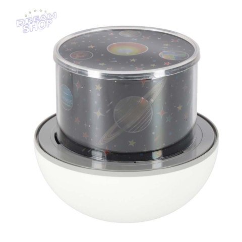 Lampka nocna projektor gwiazd LED USB obrotowy 6 motywów pilot królik