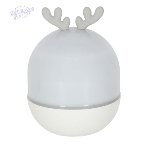 Lampka nocna projektor gwiazd LED USB obrotowy 6 motywów pilot renifer